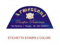 Etichette adesive per pasticcerie, bar, panetterie e gelaterie (mm 54x26)  (cod.30/I )